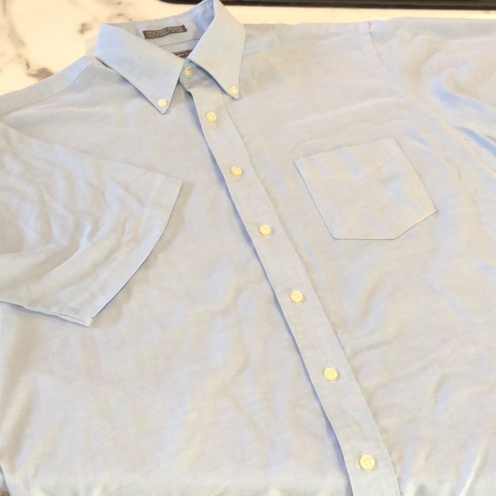 David Taylor Short Sleeve Button Down Mens Large 16.5